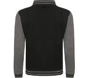 Awdis Baseball Jacket (Zwart / Donkergrijs) L