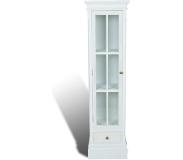 vidaXL Boekenkast met 3 planken hout wit