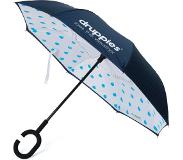 Druppies paraplu (Kleur paraplu: donkerblauw)