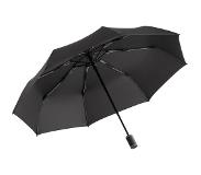 FARE AOC-Mini Style luxe opvouwbare paraplu met gekleurd frame zwart grijs 97 centimeter