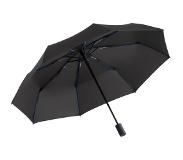 FARE AOC-Mini Style luxe opvouwbare paraplu met gekleurd frame zwart blauw 97 centimeter