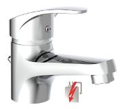 Schutte Orazi Wastafelkraan voor Waterverwarmer met vrije Uitloop - lage Druk - Mengkraan - met Waste - Chroom
