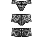 Underneath - Lexi Set Van 3 Slips - Zwart