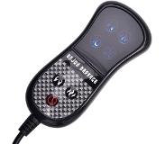 vidaXL Shiatsu massagestoel kunstleer zwart