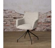 SIDD Ortana swivel armchair - Alpine steel 149 (60x83cm)