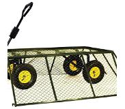 Gardebruk Bolderkar met binnenzeil - groen - max 550 kg - 114x52x105 cm