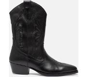 PS Poelman Cowboylaarzen zwart Leer Maat 37