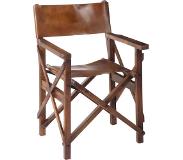 J-Line Regisseurstoel 'Bonifacius' Leder, kleur cognac