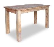 vidaXL Eettafel 120x60x77 cm massief gerecycled hout