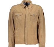 Dnr Donders Jas Leather Jacket 52282 Stone 140 Mannen Maat - 60
