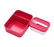 Mepal Set inhoud bento lunchbox Take a Break large - Nordic red Polypropyleen (PP), Thermoplastisch elastomeer (TPE)