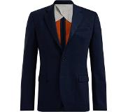 We fashion slim fit colbert met wol en krijtstreep donkerblauw Heren | Maat: 48