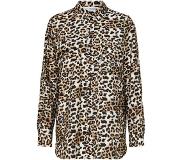 Selected femme Blouse Slfsalli Ls Oversize Shirt Leopard