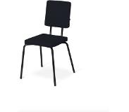 Puik Design - Option - Eetkamerstoel - Zwart -Square seat/Square backrest