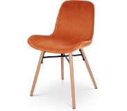 Nolon | Eetkamerstoel Nena fluweel bronskleurig 51x82x40 cm eetkamerstoelen | NADUVI