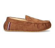 Tommy Hilfiger Heren Pantoffels Warm Corpo Elevated - Cognac - Maat 43