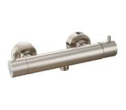 Van Marcke Go Cocoon douche thermostaatkraan 15 geborsteld nikkel