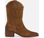PS Poelman Cowboylaarzen bruin Suede Maat 37