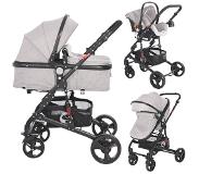 Lorelli Alba Classic Grey 3-in-1 Combi Kinderwagen incl. Autostoel 1002166-2110