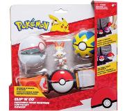 Jazwares Clip 'N' Go Poké Ball Riem Set - Quick Ball, Premier Ball, en Scorbunny figuur