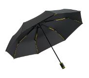FARE Mini Style 5084 zakparaplu stormparaplu met handopening zwart geel 98 centimeter