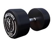 Gorilla Sports Dumbell - 32,5 kg - Gietijzer (rubber coating) - Met logo