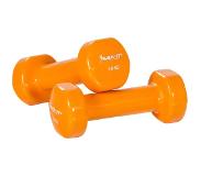 Trend24 Dumbells - Dumbells set - Dumbell - Dumbels - Dumbel - Dumbell set - Gewichten - 2x 1.5 kg - Oranje