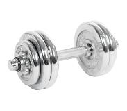 Trend24 Dumbells - Dumbells set - Dumbell - Dumbels - Dumbel - Dumbell set - Gewichten - 30 mm - 15 kg - Chroom
