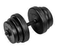 Trend24 Dumbells - Dumbells set - Dumbell - Dumbels - Dumbel - Dumbell set - Gewichten - 20 kg - 45 cm - Zwart