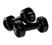 Trend24 Dumbells - Dumbells set - Dumbell - Dumbels - Dumbel - Dumbell set - Gewichten - 2x 5.0 kg - Zwart