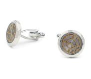 Suitable Manchetknoop Klok Zilver - | Multicolour | Maat one size