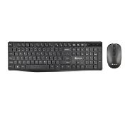 NGS HYPE KIT, QWERTY, ES toetsenbord Inclusief muis Bluetooth Spaans Zwart