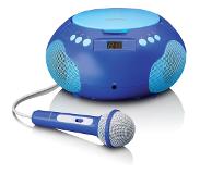 Lenco Draagbare Radio/ Cd Player Met Microfoon Lenco Scd-620bu Blauw