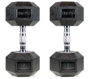 PROUD Hexa Dumbbells 22,5 kg - Set van 2 Dumbbells - PROUD