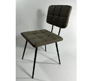Sweet living Eetkamerstoel Mats Grijs - Set van 2 stuks