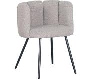 Polewolf | Eetkamerstoel Jupiter polyester grijs 60x75x53 cm eetkamerstoelen | NADUVI