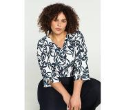 Paprika Lange blouse met tweekleurig bloemenmotief