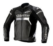 Alpinestars GP Force, leren jasje ,Zwart/Wit ,48