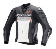 Alpinestars Missile V2 Ignition, leren jack ,Zwart/Wit/Rood ,54