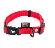 Martin sellier | Martin Sellier Halsband Nylon Rood Verstelbaar