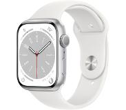 Apple Watch S8 - 41mm Aluminium - Silver - White Sportband