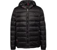 Tommy Hilfiger - Heren Jas winter Quilted Hooded Jacket - Zwart - Maat M