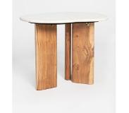 Sissy-Boy Houten koffietafel met marmer blad klein
