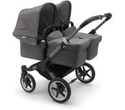 Bugaboo Kinderwagen Donkey 5 Twin Complete Graphite/Grey Melange