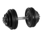 Trend24 Dumbells - Dumbells set - Dumbell - Dumbels - Dumbel - Dumbell set - Gewichten - 30 kg - 30 mm - Chroom - Zwart
