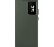 Samsung Galaxy S23 Ultra Clear View Book Case Groen