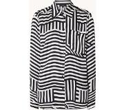 Claudia Sträter Blouse met grafische print en borstzak
