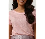 Second female T-shirt Peony O-neck Tee Roze