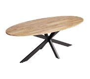 Lizzely Garden & Living Eettafel ovaal 210cm Rato bruin ovale tafel