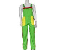 Coppens - Tuinbroek kinderen groen/geel/rood - Polyester - Carnavalskleding jongens | Maat 140